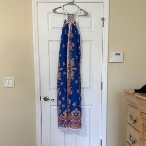 Angel Biba Multicolor Paisley Maxi Dress